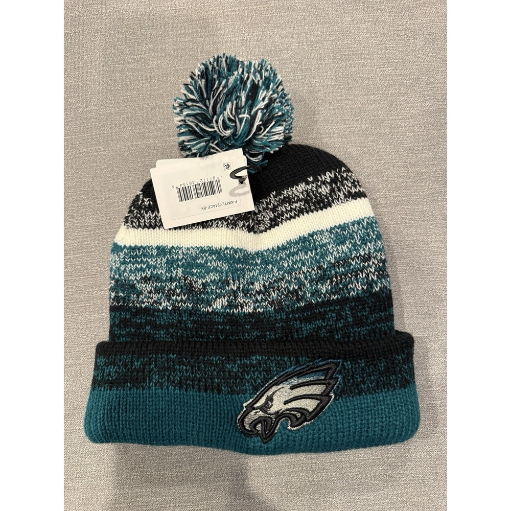 NFL Authentic NWT Philadelphia Eagles Cold Weather Sport Knit Beanie Pom Hat